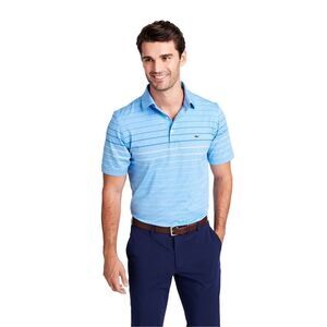 Vineyard Vines Pinecrest Stripe Sankaty Performance Polo Size M in Blue